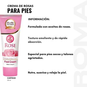 PACK 2 CREMA DE ROSAS PARA PIES 120ML NEVADA