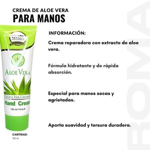 PACK 2 CREMA DE ALOE VERA PARA MANOS 120ML NEVADA