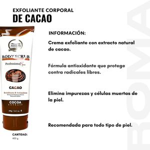 PACK 3 EXFOLIANTE CORPORAL DE CACAO 400G NEVADA
