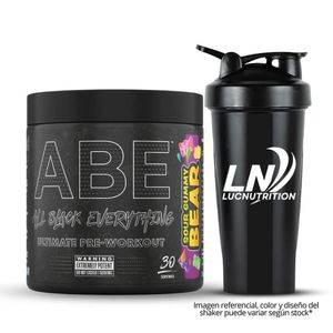 ABE Ultimate 30 Serv. Pre entreno - sour gummy bear + Shaker