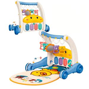 Gimnasio Andador con Piano Musical Ibi Irn para Bebes 2 en 1 Azul