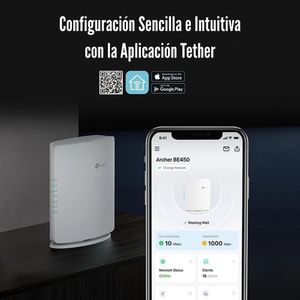 Router TP-Link Archer BE450 BE7200 Dual-Band Wi-Fi 7 EasyMesh