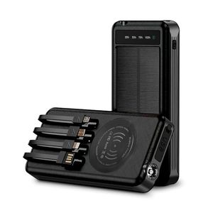 Cargador Portátil Power Bank 20000 mAh Sanci Negro Carga Rápida