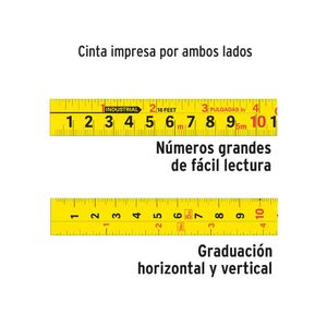 Wincha 5.5 Metros Cinta Ancha 25mm Contra Impactos TRUPER 14613