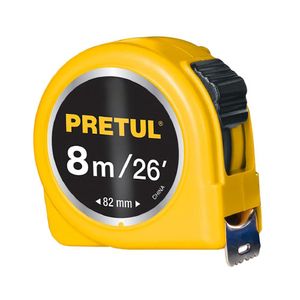 Wincha Cinta Métrica 8 Metros Amarillo PRETUL