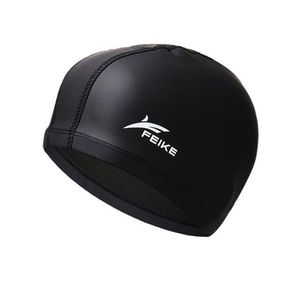 Gorro para Natacion de PU elastico negro