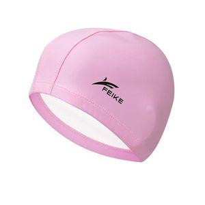 Gorro para Natacion de PU elastico rosado