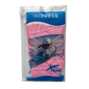 Gorro para Natacion de PU elastico rosado