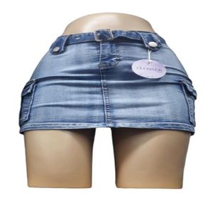 Mini falda jean para mujer