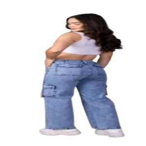PANTALON  CARGO BAGGY CON REGULADOR JEAN