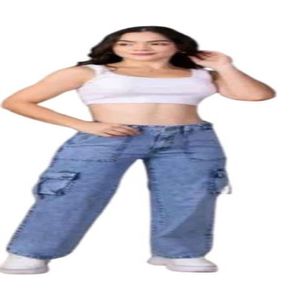 PANTALON  CARGO BAGGY CON REGULADOR JEAN