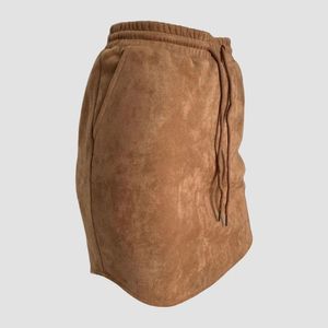 Falda de gamuza camel - Eksept