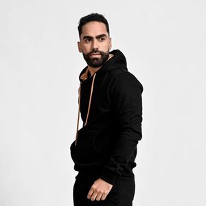 Polera hoodie afranelada hombre Arcoi