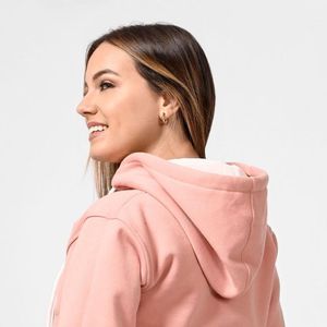 conjunto buzo afranelado polera y jogger para mujer rosé Arcoi