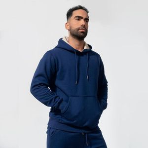 conjunto buzo de algodón polera y jogger azul acero Arcoi