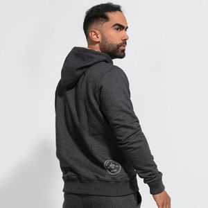 conjunto buzo afranelado polera y jogger para hombre gris Arcoi