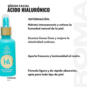 PACK 3 SÉRUM FACIAL ÁCIDO HIALURÓNICO 50ML ESTELIN