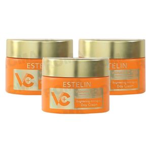 PACK 3 CREMA DE DÍA VITAMINA C CON ÁCIDA HIALURÓNICO 50G ESTELIN