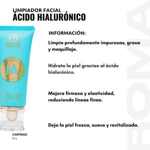 PACK 3 LIMPIADOR FACIAL ÁCIDO HIALURÓNICO 80G ESTELIN