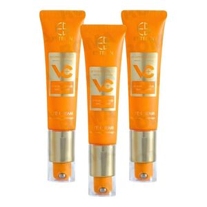 PACK 3 CREMA PARA OJOS VITAMINA C CON ÁCIDA HIALURÓNICO 30G ESTELIN