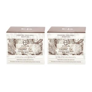 PACK 2 EXFOLIANTE DE ACEITE DE COCO Y VITAMINA E 250G ESTELIN