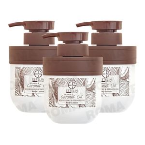 PACK 3 LOCIÓN CORPORAL ACEITE DE COCO Y VITAMINA E 300ML ESTELIN