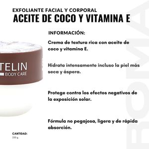 PACK 3 EXFOLIANTE DE ACEITE DE COCO Y VITAMINA E 250G ESTELIN