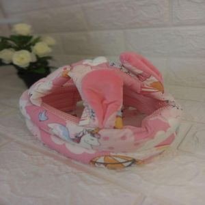 Casco Protector para Bebe con Orejitas Rosado