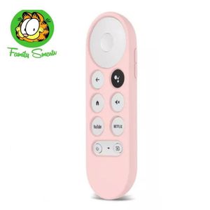Funda Protector Silicona Control Chromecast 4 Google Tv / Rosado