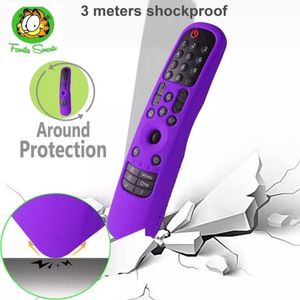 Funda Control LG Magic MR22GN Protector Anticaída Purpura