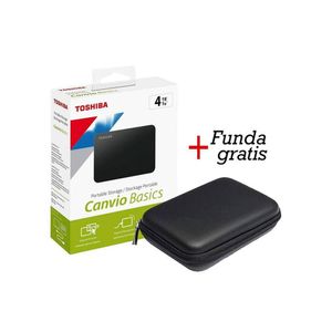 Disco Externo Toshiba 4TB 3.0 Canvio Basics + Funda Regalo