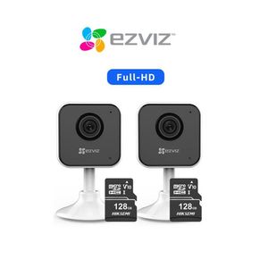 Kit 2 cámaras de seguridad H1C con resolución Full-HD + Micro SD 128 gb - Ezviz