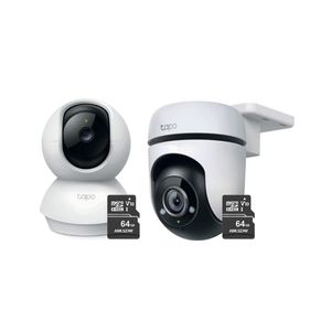 Kit De Cámaras De Seguridad Tapo C200 + Tapo C500 + Micro SD 64 gb - Tp-link