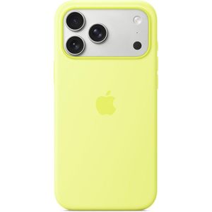Funda Apple de silicona MagSafe para iPhone 17 Pro Max | Amarillo Neón