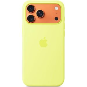 Funda Apple de silicona MagSafe para iPhone 17 Pro Max | Amarillo Neón