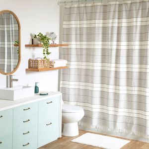 Cortina de Baño con Diseño Escoces 180 x 190 cm