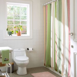 Cortina de Baño con Diseño Escoces 180 x 190 cm