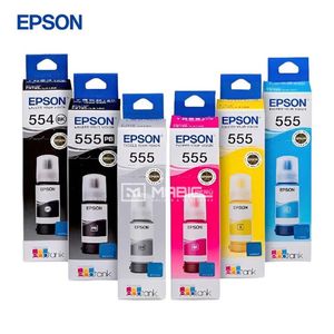 Kit 6 colores Tinta Epson T555 y T554 Para L8160, L8180 - 70ml