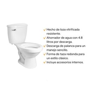 COMBO Italgrif: Lavatorio Punta Sal con Llave Bavaro + Taza + Tanque Punta Sal Blanco