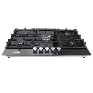 Encimera de Vidrio Templado Sole 86 Cm 5 Hornillas 3120SOLCO046V2
