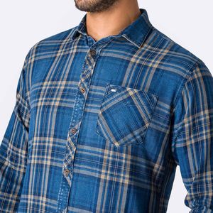 Camisa Cuadros Pionier Hombre Larsen Ml Indifio