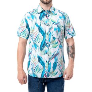 Camisa Popelina Gzuck Hombre Leaf Print