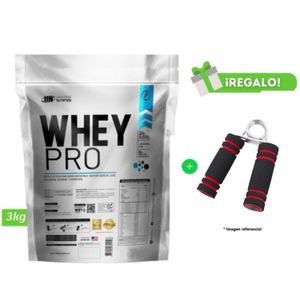 PROTEÍNA WHEY PRO 3 KG COOKIES + HAND GRIP