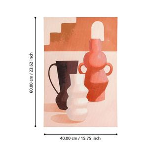 Cuadro Jerantut Terracota Y Beige