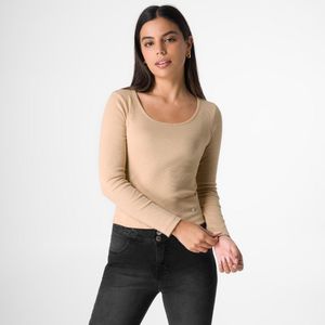 Polo Rib Lycrado Squeeze Mujer Laritssa