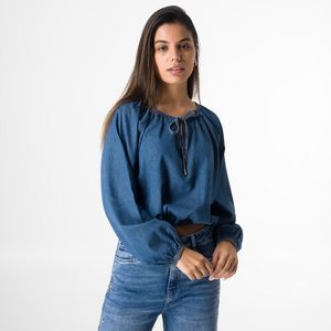 Blusa Denim Squeeze Mujer Cirent
