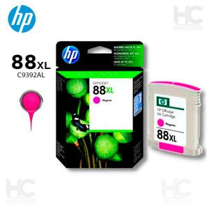 Cartucho de tinta HP 88XL magenta, 17.1 ml, alto rendimiento para Officejet Pro K550 y K550dtn