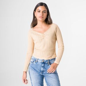 Polo Rib Lycrado Squeeze Mujer Aslei