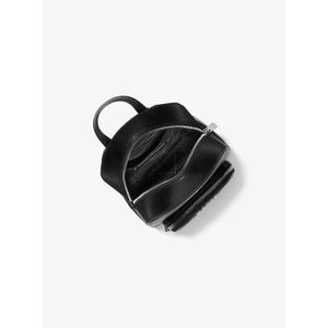 Michael Kors Mochila convertible extra pequeña de cuero granulado | Negro