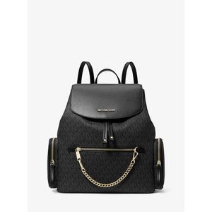 Michael Kors Mochila grande con logotipo Jet Set | Negro